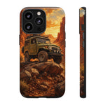 Land Cruiser FJ40 Classic 4x4 Red Rock Canyon Art Tough Phone Case