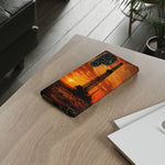 Texas Oil Rig Sunset phone case | Tough Cases