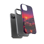 FD RX-7 Retro Sunset Sports Car Tough Case | Neon Vaporwave Beach Drive