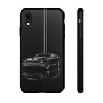 Nova SS Phone Case, Black 68 Muscle Car Silver Stripe Studio Cover