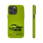 Green Cuda Muscle Car phone case for Gear Heads