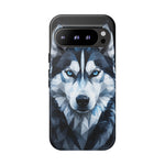Siberian Husky Geometric Diamond Art Tough Phone Case
