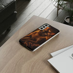 Burmese Golden Sable Portrait Art Tough Phone Case