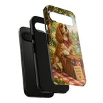 Cocker Spaniel Picnic Scene phone case | vintage dog art