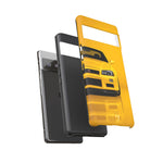 Yellow Skyline Phone Case, R34 GTR 90s JDM Legend Tough Cover for Men Gift