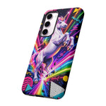 Neon Retro Rainbow Unicorn Phone Case | Tough Cases
