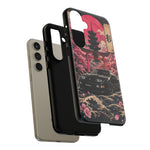 Black 300ZX Phone Case, Cherry Blossom Torii Art Tough Cover