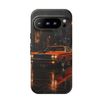 Challenger RT Phone Case, Rainy City Night Muscle Car Tough Cover