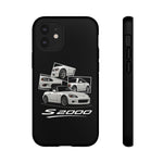 White S2000 Roadster Collage JDM Tough Phone Case Cover Gift