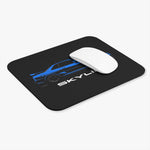 Skyline R34 JDM Car Mouse Pad – Blue GTR Drift Art, Non-Slip Rubber Base, 9.5x7.9 in