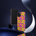 Trippy Daisy Retro Floral Pattern phone case | Tough Cases