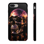Chrome Skull Sunset Reflection Phone Case Tough Cover Gift
