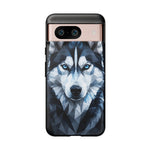 Siberian Husky Geometric Diamond Art Tough Phone Case