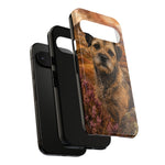 Border Terrier Earthy Watercolor Art Tough Phone Case
