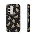 Vintage Ghost Pattern phone case | Halloween spooky stars design