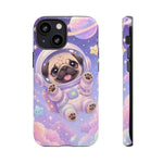 Cute Astronaut Pug Phone Case | Space Puppy Galaxy Stars