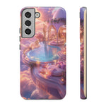 Floating Pool Deck Phone Case, Pastel Cloud 3D Render Cover