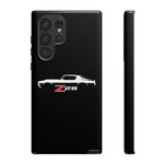 1970 Camaro Z28 White Silhouette Tough Phone Case Cover Gift