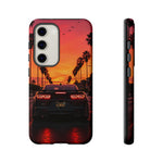 Black Camaro ZL1 Sunset Tough Phone Case - Palm Silhouette