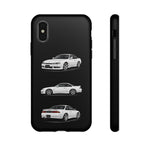 White S14 Silvia JDM Sports Car Phone Case Tough Multi View