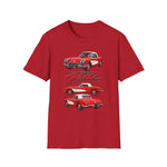 Red 1960 Corvette Convertible T-Shirt | Retro Classic Car Illustration