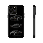 Black 300ZX Sports Car Tough Phone Case - Multi View