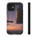 Temple Bell Sunset Phone Case Japan Zen Tough Case