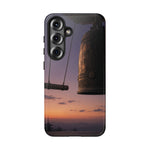 Temple Bell Sunset Phone Case Japan Zen Tough Case
