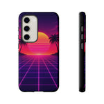 Classic Grid Sunset Vaporwave Art Tough Phone Case