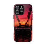 Black Gold Trans Am Sunset Tough Phone Case - Palm Boulevard Art