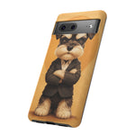 Schnauzer Mustache Boss Phone Case Funny Dog Lover Gift