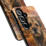 Border Terrier Earthy Watercolor Art Tough Phone Case