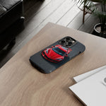 Red C8 Z06 Track Wing Tough Phone Case Cover Gift Art