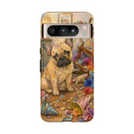 Guilty French Bulldog Phone Case, Confetti Watercolor Cover