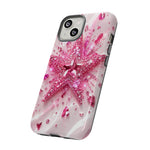Pink Glitter Star Tough Case | Sparkle Phone Case
