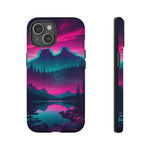 2 Rounds Canada Retina Artwork Vaporwave Phone Case – Landscape Aesthetic