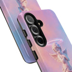 Praying Cherub Statue halo Vaporwave Aesthetic phone case