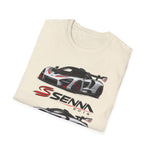 2019 McLaren Senna Sports Car Tee — Triple View Racing Graphic T-Shirt