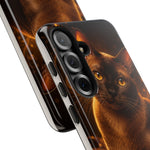 Burmese Golden Sable Portrait Art Tough Phone Case