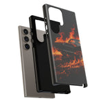 Black Charger Classic Muscle Flames Tough Phone Case Cover Gift