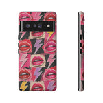 Pop Art Lips and Lightning Bolt Phone Case