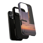 Temple Bell Sunset Phone Case Japan Zen Tough Case
