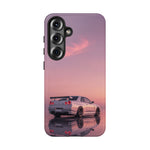 Silver Skyline R34 at Sunset Phone Case | Car Reflection Sky Case
