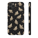 Vintage Ghost Pattern phone case | Halloween spooky stars design