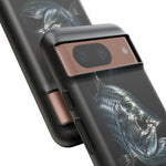 Tarpon Fishing Phone Case, Saltwater Portrait Black Cover, Gift