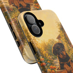 Rottweiler Puppy in Flower Pot Tough Case | Floral Dog Phone Cover