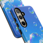 Bubbles Over Grass phone case | Tough Cover