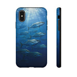 Amberjack School Phone Case, Open Water Sunlight Tough Cover