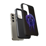 Glitch Sad Face Phone Case, Anime Melt Static Tough Cover