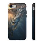 Snook Fishing Phone Case, Sunset Strike Cover for Inshore Anglers